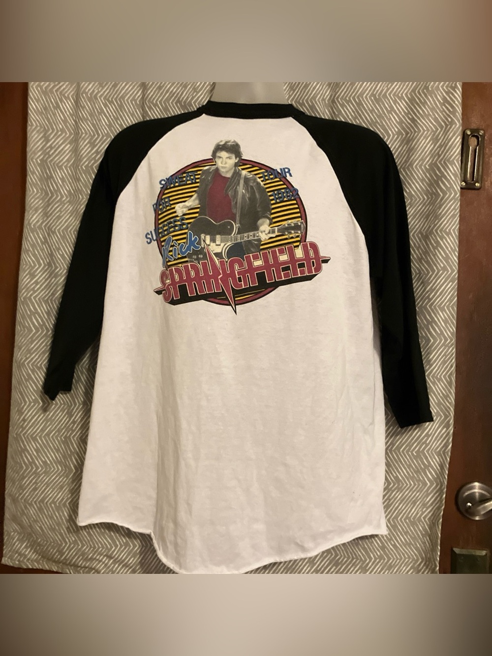 Vtg Rick Springfield 1982 Success Hasn't Spoiled Me Yet Tour Jersey Shirt L